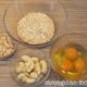 Zutaten für den Bananen / Cashew Haferpfannkuchen